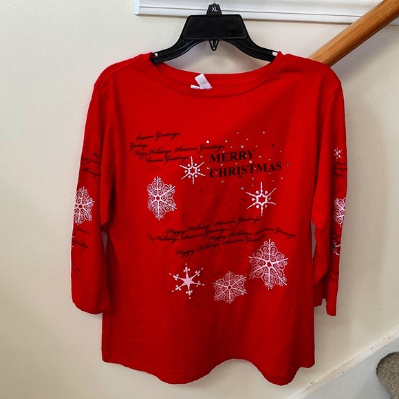 size XL, bust up to 42” inches, holidays and Christmas shirt, USA 🇺🇸 made, new - Picture 1 of 11